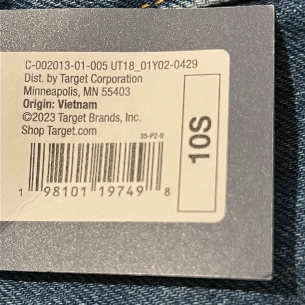 NWT Universal Thread MID-RISE CUFFED 90's BAGGY JEANS - Dark Wash 10 SHORT NEW - Picture 6 of 7